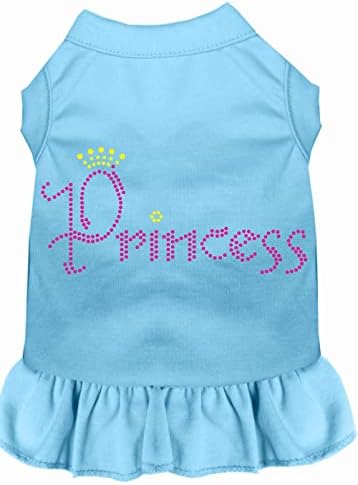 Mirage Evcil Hayvan Ürünleri Prenses Yapay Elmas Elbise, 3X-Large, Bebek Mavisi