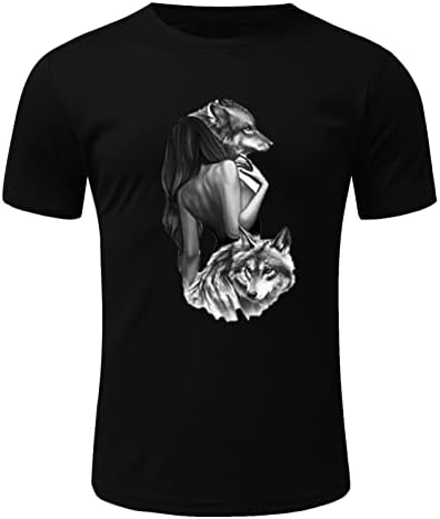 HDDK Erkek kısa kollu tişörtler, 2022 Yeni Yaz Grafik Baskı Crewneck T Gömlek Casual Gevşek Moda Egzersiz Tee Tops