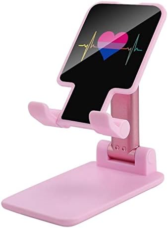 Biseksüel Gurur Kalp Katlanabilir Cep Telefonu Standı Ayarlanabilir Açı Yüksekliği Tablet Danışma Tutucu
