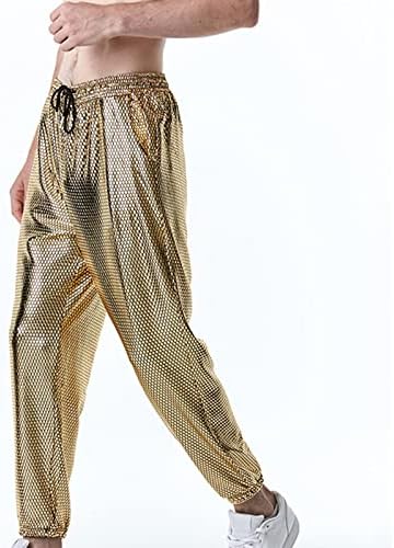 Erkek Clubwear Sweatpants Moda Yılan Sequins Streetwear Dipleri koşucu pantolonu İpli Lace up Casual Pantolon